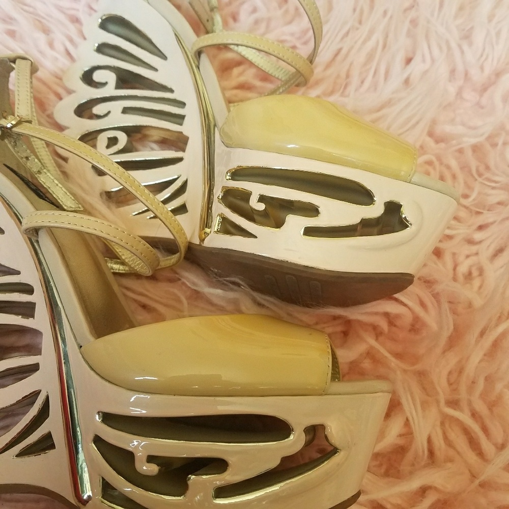 Vintage Wild Nude painted platforms - Picture 8 of 8